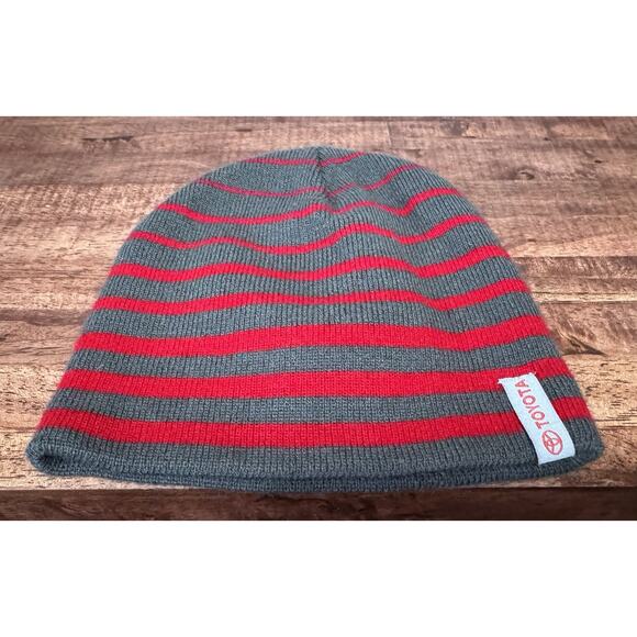 Toyota Beanie unisex Gray & Red OSFM - Picture 1 of 2